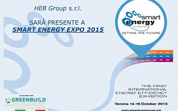 HEB Group s.r.l. SARA' PRESENTE A SMART ENERGY EXPO 2015